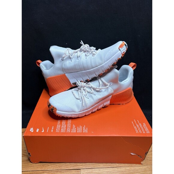 Nike Free Metcon 6 FJ7127-106 Sneakers Men\'s 11.5 White Orange Workout Shoes main image 6